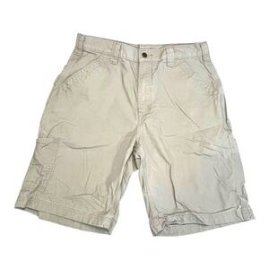 Carhartt B147 Tan Mens 33 Original Fit Cargo Work Shorts Cotton